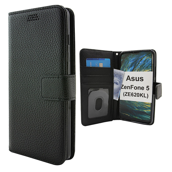 New Standcase Wallet Asus ZenFone 5 (ZE620KL) Röd