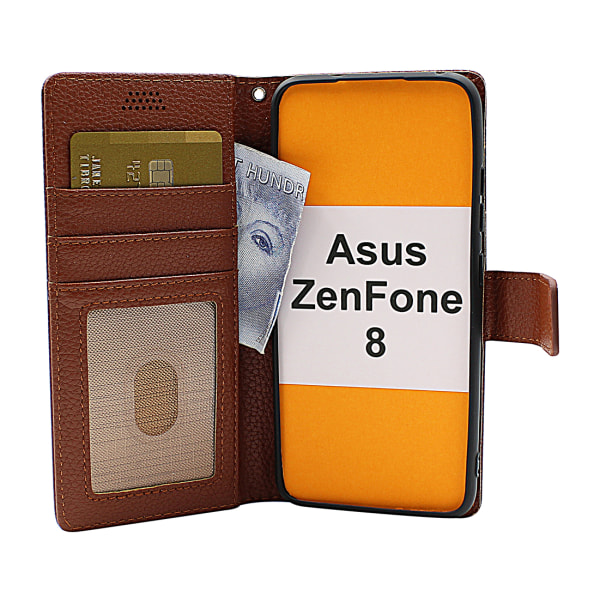New Standcase Wallet Asus ZenFone 8 (ZS590KS) Hotpink