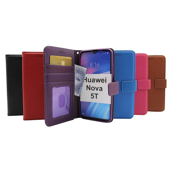 New Standcase Wallet Huawei Nova 5T Lila