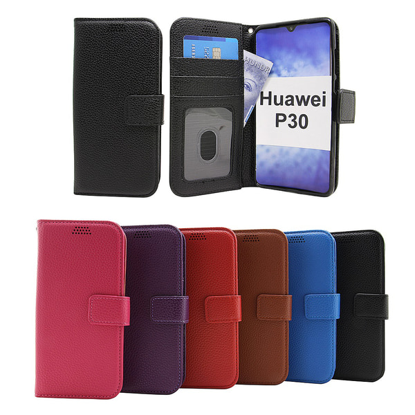 New Standcase Wallet Huawei P30 Blå