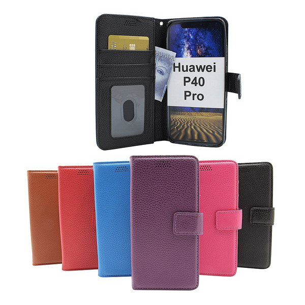 New Standcase Wallet Huawei P40 Pro Blå
