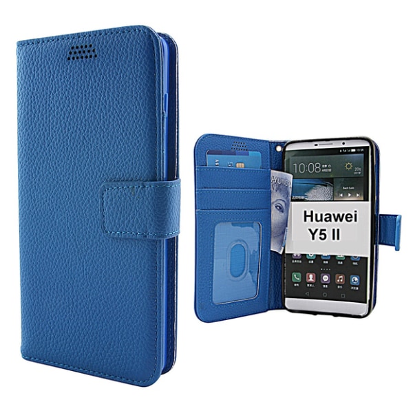 New Standcase Wallet Huawei Y5 II Blå