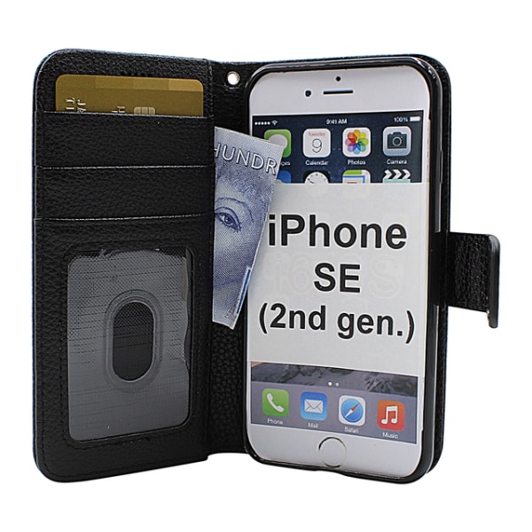 New Standcase Wallet iPhone SE (2nd Generation) Svart G765