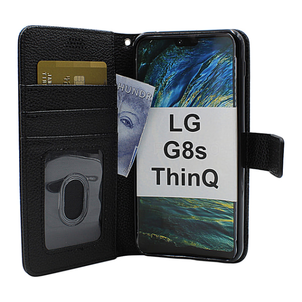New Standcase Wallet LG G8s ThinQ (LMG810) Svart