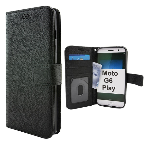 New Standcase Wallet Motorola Moto G6 Play Röd