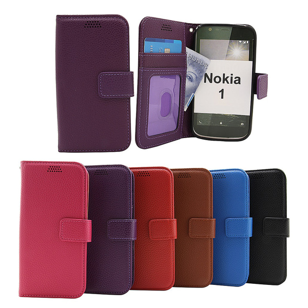 New Standcase Wallet Nokia 1 Hotpink