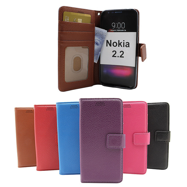 New Standcase Wallet Nokia 2.2 Hotpink