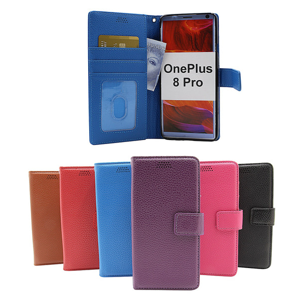 New Standcase Wallet OnePlus 8 Pro Hotpink