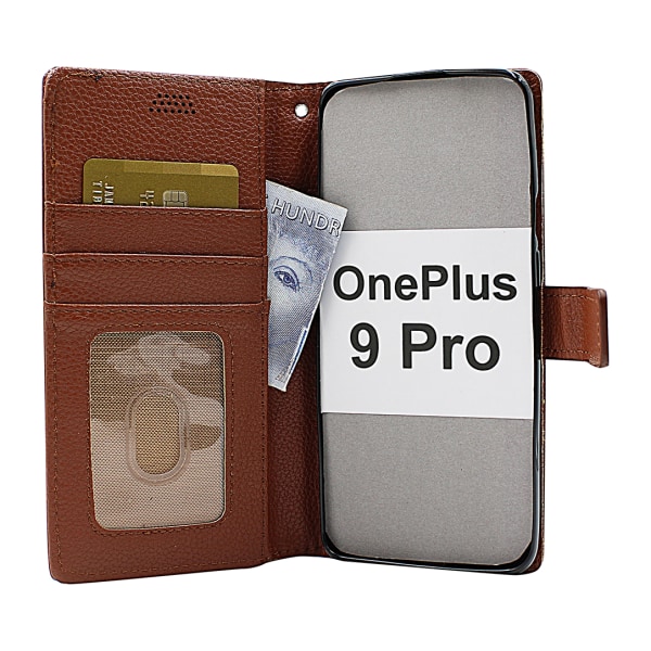 New Standcase Wallet OnePlus 9 Pro Ljusblå