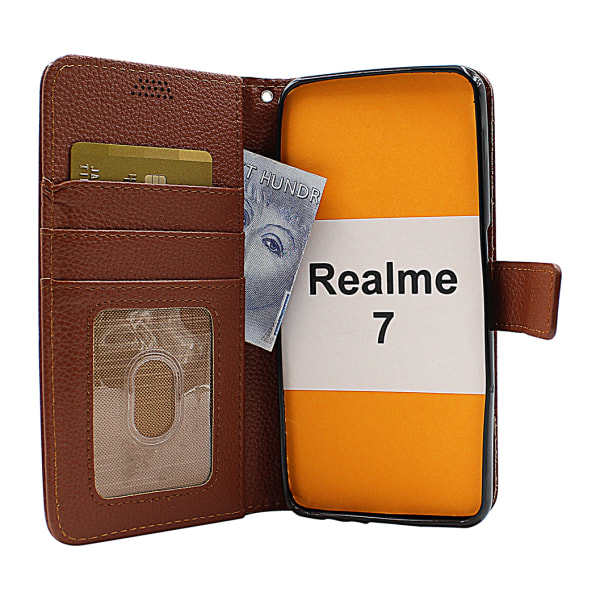 New Standcase Wallet Realme 7 Hotpink