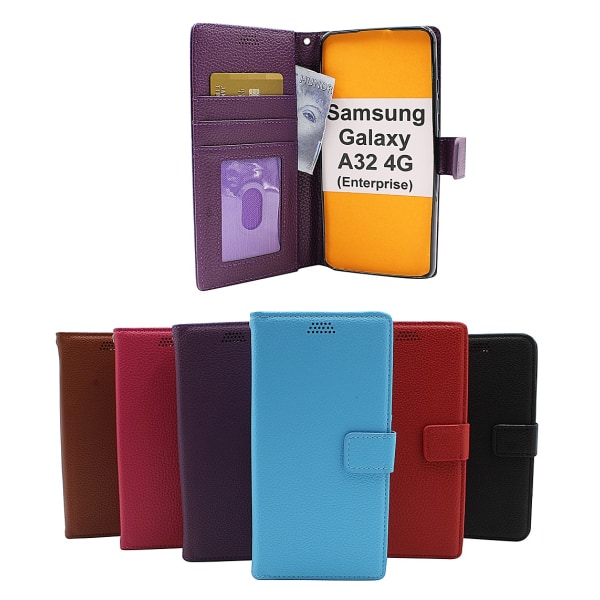 New Standcase Wallet Samsung Galaxy A32 4G (SM-A325F) Ljusblå