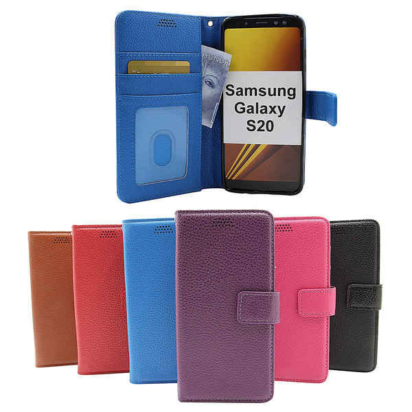 New Standcase Wallet Samsung Galaxy S20 (G980F) Röd