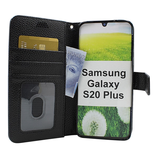 New Standcase Wallet Samsung Galaxy S20 Plus (G986B) Svart