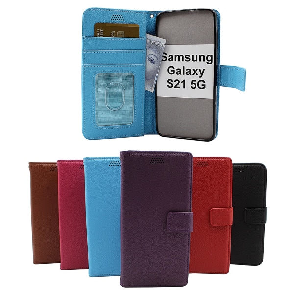 New Standcase Wallet Samsung Galaxy S21 5G (G991B) Lila