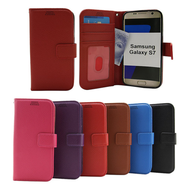 New Standcase Wallet Samsung Galaxy S7 (G930F) Svart