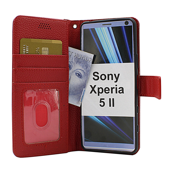 New Standcase Wallet Sony Xperia 5 II (XQ-AS52) (Svart) Brun