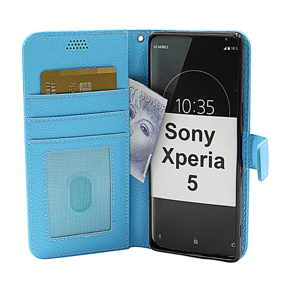 New Standcase Wallet Sony Xperia 5 Svart