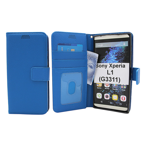 New Standcase Wallet Sony Xperia L1 (G3311) Svart