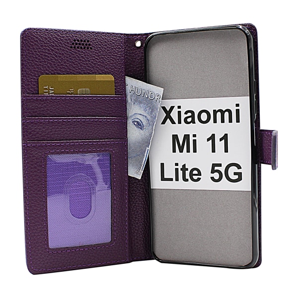 New Standcase Wallet Xiaomi Mi 11 Lite / Mi 11 Lite 5G Hotpink