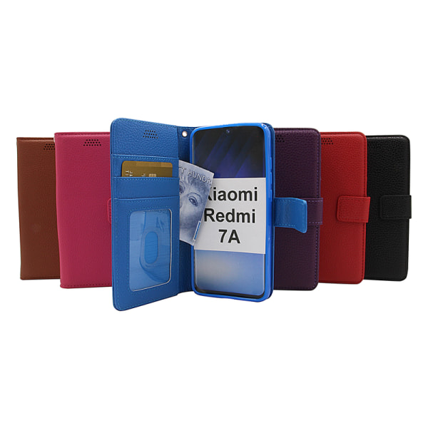 New Standcase Wallet Xiaomi Redmi 7A Blå