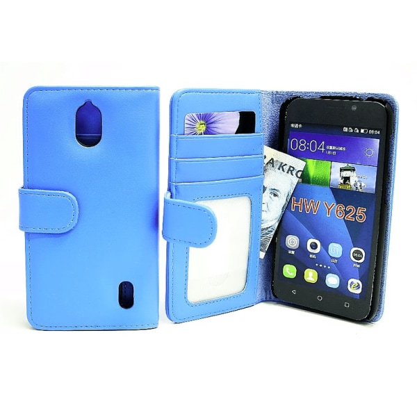 Plånboksfodral Huawei Y625 Ljusblå