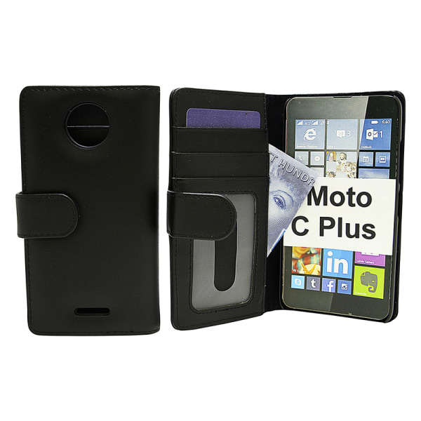 Plånboksfodral Moto C Plus Hotpink