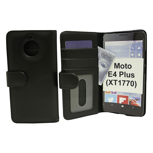 Plånboksfodral Moto E4 Plus (XT1770 / XT1771) Svart