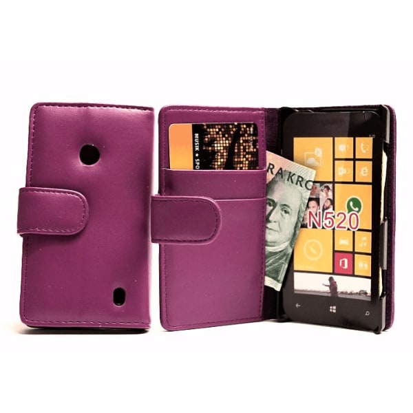 Plånboksfodral Nokia Lumia 520 Svart