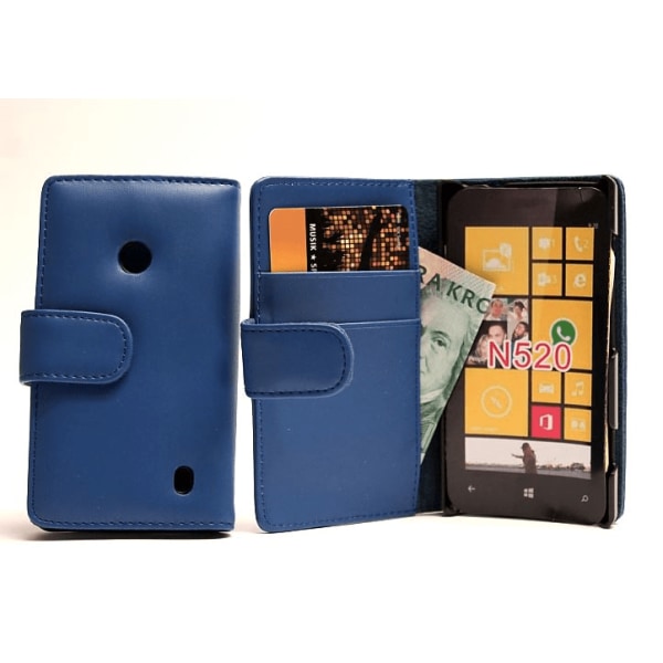 Plånboksfodral Nokia Lumia 520 Svart