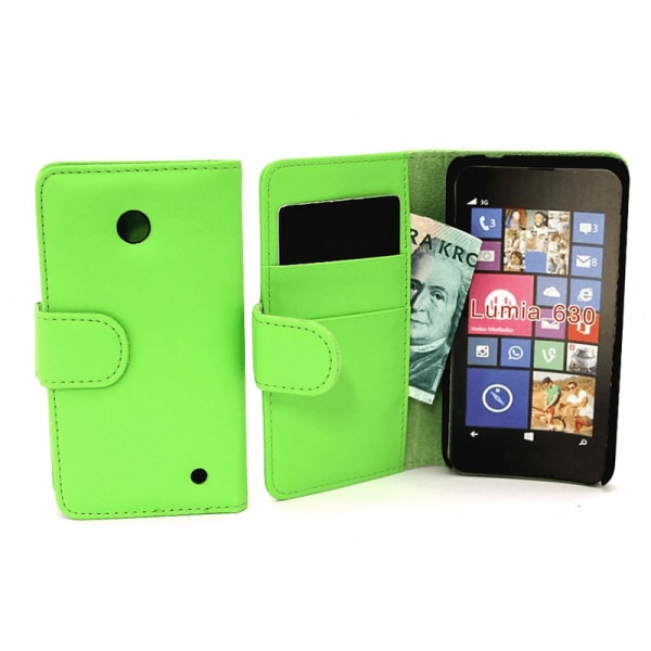Plånboksfodral Nokia Lumia 630 & Nokia Lumia 635 Hotpink