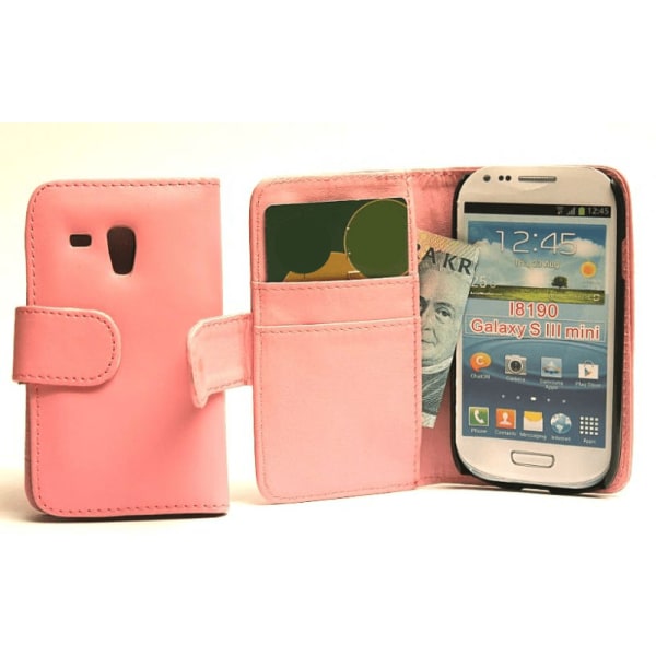 Plånboksfodral Samsung Galaxy S3 Mini Ljusrosa