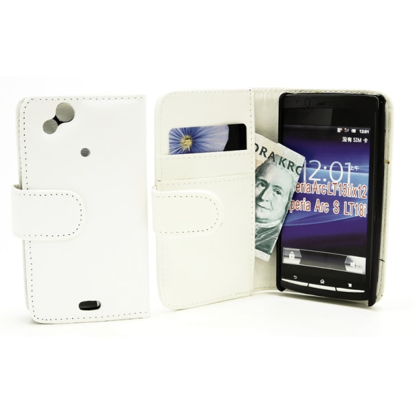 Plånboksfodral Sony Ericsson Xperia Arc (LT18i X12) Ljusblå