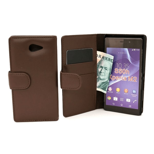 Plånboksfodral Sony Xperia M2 (D2303) Lila