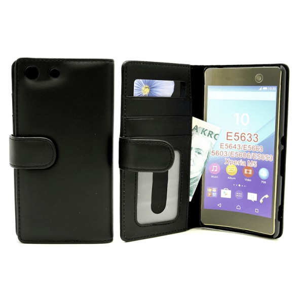 Plånboksfodral Sony Xperia M5 (E5603 / E5633) Ljusblå
