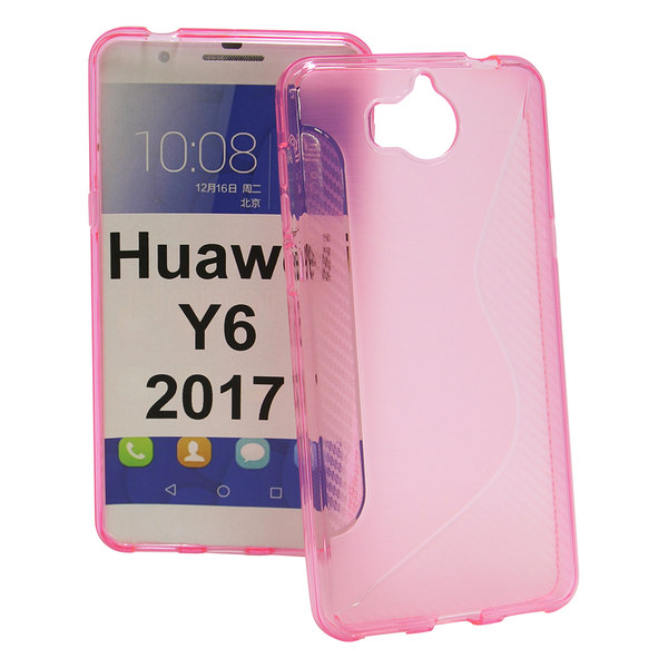 S-Line skal Huawei Y6 2017 (MYA-L41) Hotpink