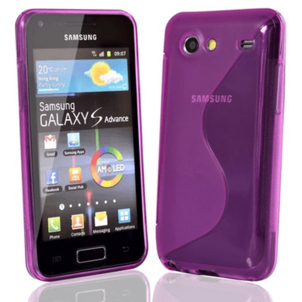 S-line skal Samsung Galaxy S Advance Svart