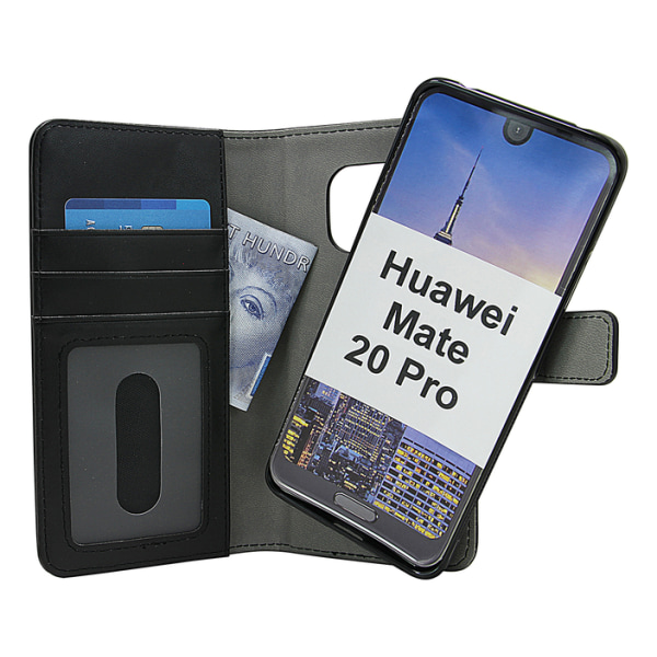 Skimblocker Magnet Wallet Huawei Mate 20 Pro Svart