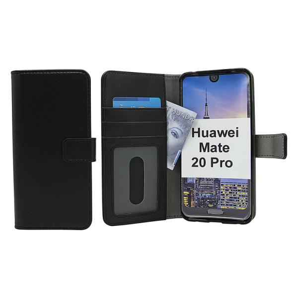 Skimblocker Magnet Wallet Huawei Mate 20 Pro Svart