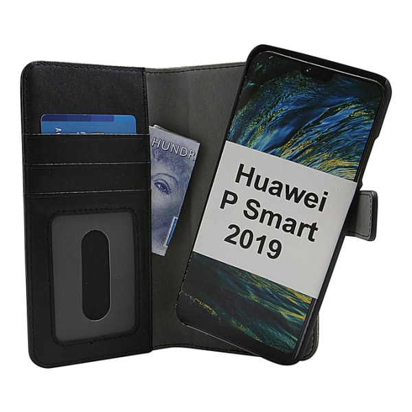Skimblocker Magnet Wallet Huawei P Smart 2019 Hotpink