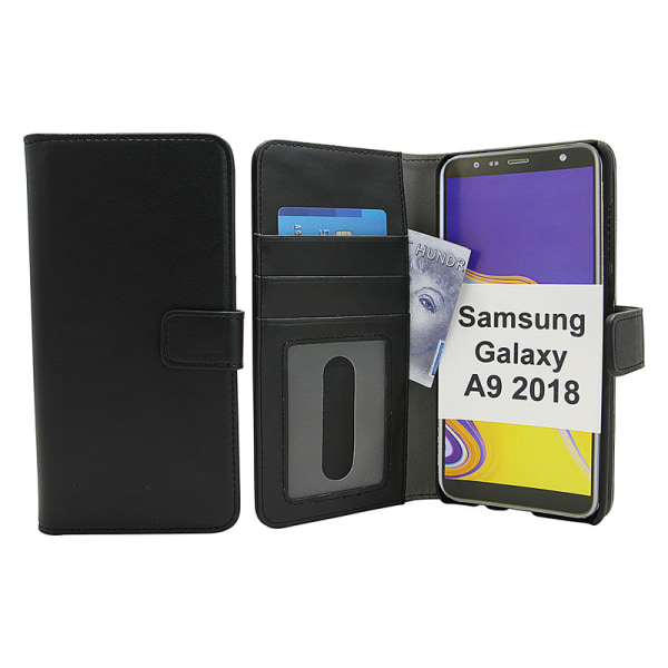 Skimblocker Magnet Wallet Samsung Galaxy A9 2018 (A920F/DS) Svart