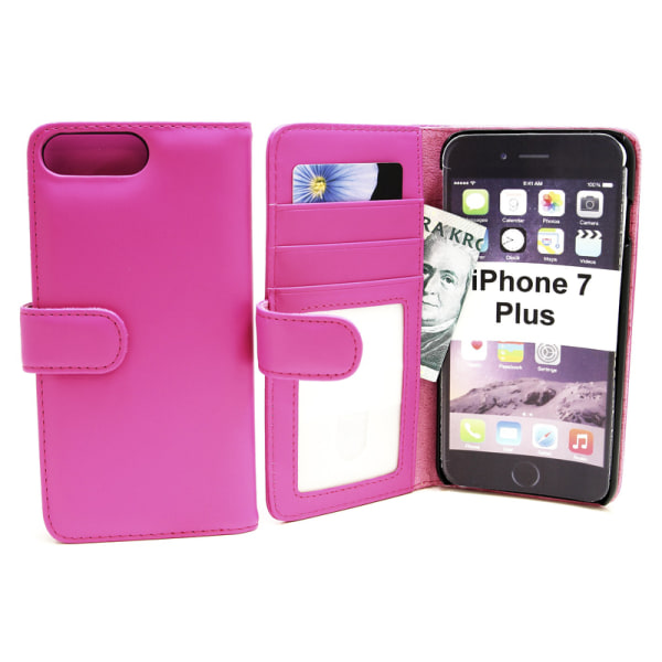 Skimblocker Plånboksfodral iPhone 7 Plus Lila