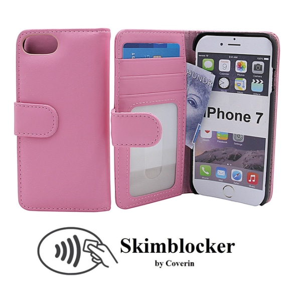 Skimblocker Plånboksfodral iPhone 7 Grön G643