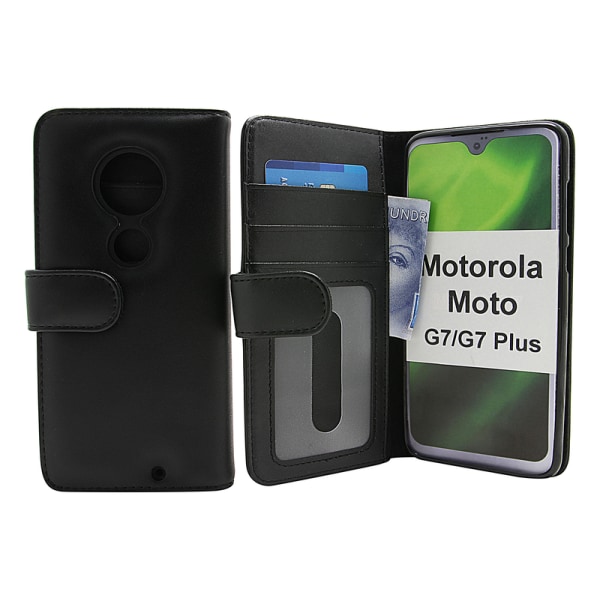 Skimblocker Plånboksfodral Motorola Moto G7 / Moto G7 Plus Röd