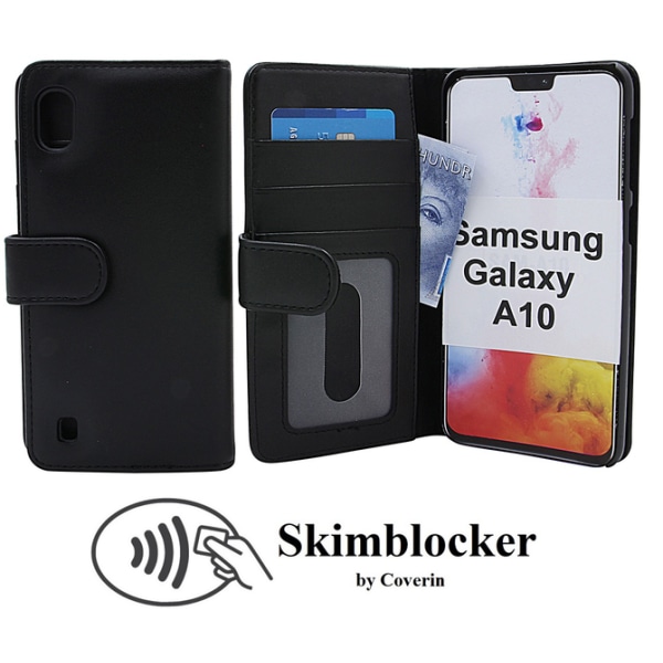 Skimblocker Plånboksfodral Samsung Galaxy A10 (A105F/DS) Lila