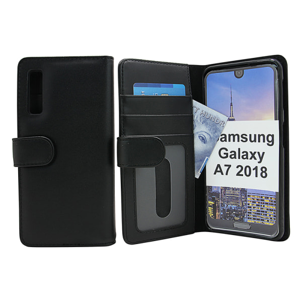 Skimblocker Plånboksfodral Samsung Galaxy A7 2018 (A750FN) Lila