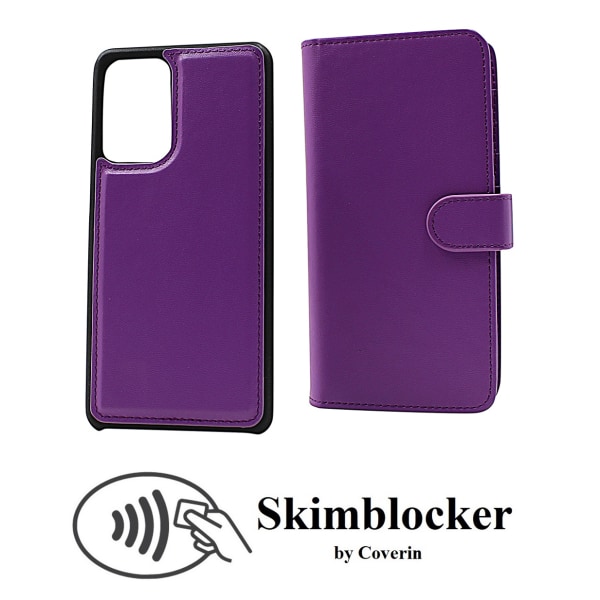 Skimblocker XL Magnet Fodral Samsung Galaxy A52 5G Lila