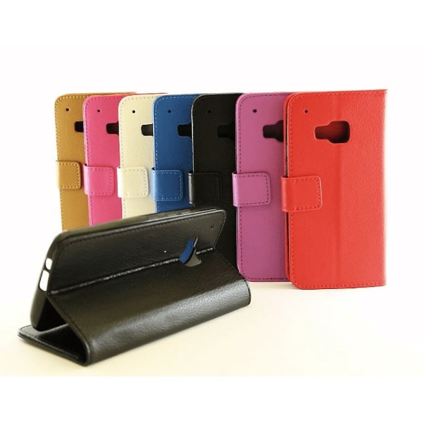 Standcase TPU wallet HTC One (M9) Hotpink