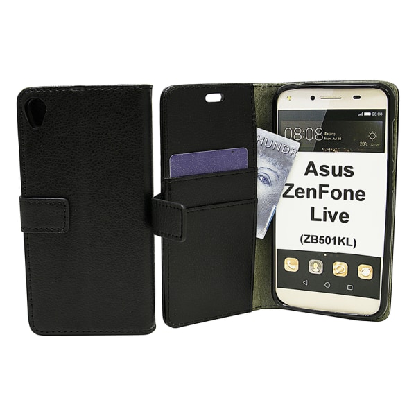 Standcase Wallet Asus ZenFone Live (ZB501KL) Hotpink