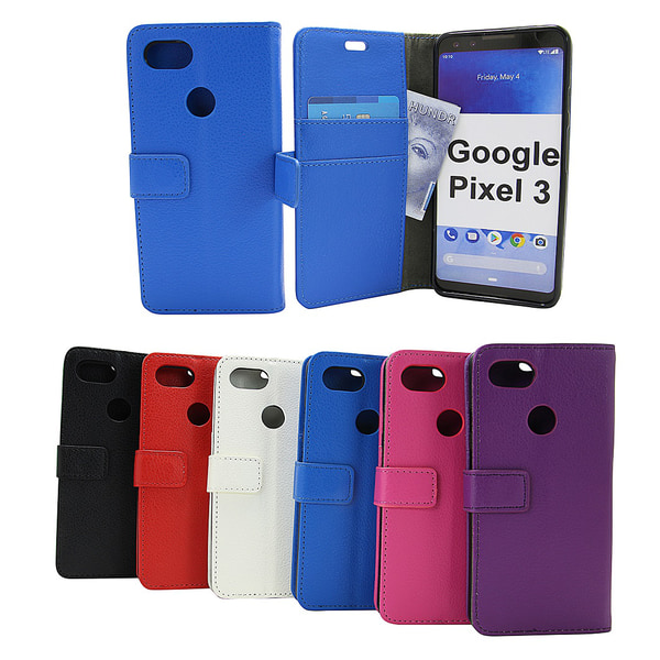 Standcase Wallet Google Pixel 3 Blå