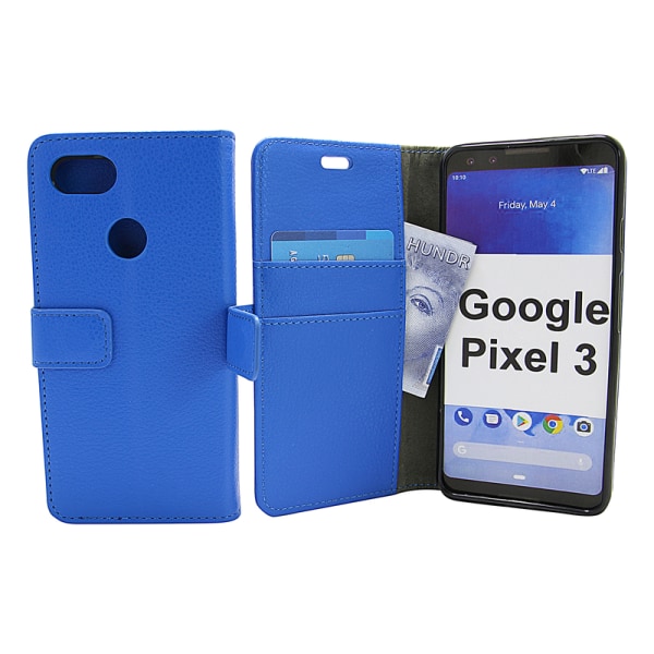 Standcase Wallet Google Pixel 3 Blå